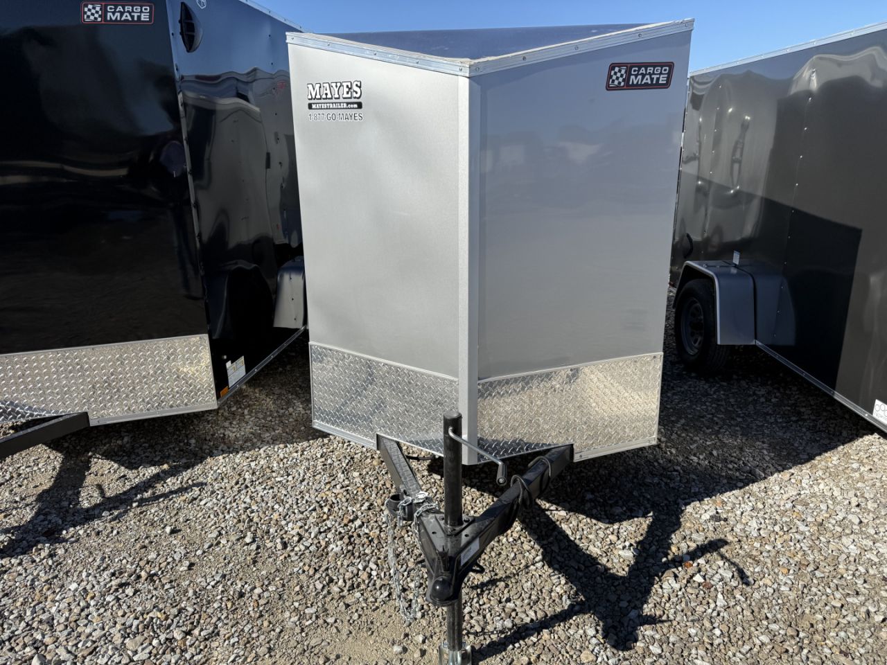 New 2026 CARGO MATE ENCLOSED EHECO510SA-24 5X10 SA RAMP DOOR (GVW:2990) SILVER FROST