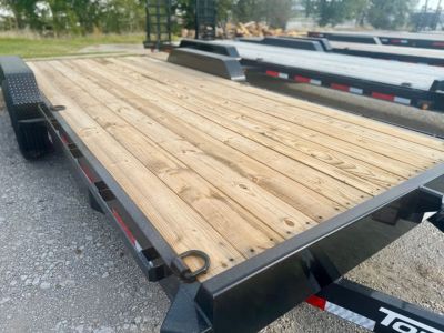 New 2026 Top Hat Trailers EH14-20x83 Equipment Trailer w/ Dovetail, 14 Ply Tire Upg. & Slide In Ramps