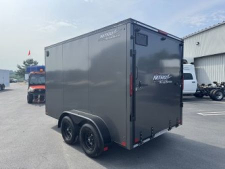 New 2025 Nitro Trailers 7X12 TA *CHARCOAL W/ BLACK