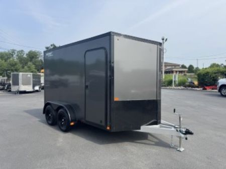 New 2025 Nitro Trailers 7X12 TA *CHARCOAL W/ BLACK