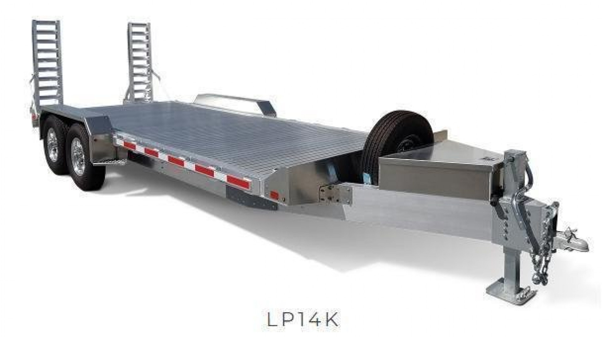 New 2025 EBY 18' TRADESMAN ALL ALUMINUM Lo Pro Equipment Hauler w/ 6' Standup Ramps