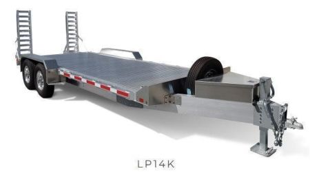 New 2025 EBY 18' TRADESMAN ALL ALUMINUM Lo Pro Equipment Hauler w/ 6' Standup Ramps