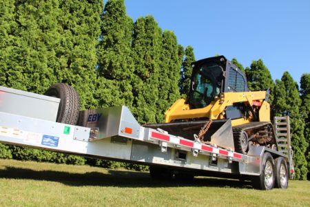 New 2025 EBY 18' TRADESMAN ALL ALUMINUM Lo Pro Equipment Hauler w/ 6' Standup Ramps