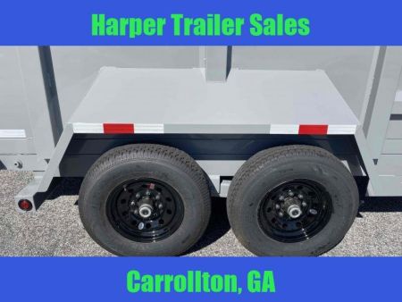 New 2025 TUFFDUMP 14K 7X16 DUMP TRAILER 4' WALLS