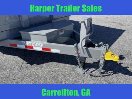 New 2025 TUFFDUMP 14K 7X16 DUMP TRAILER 4' WALLS