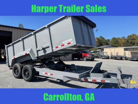New 2025 TUFFDUMP 14K 7X16 DUMP TRAILER 4' WALLS