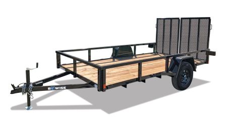 New 2026 BWISE UT3 76x14 3K Single Axle Utility Trailer
