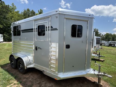 New 2026 4-STAR TRAILERS SILVER 2 Horse Straight Load Bumper Pull Horse Trailer