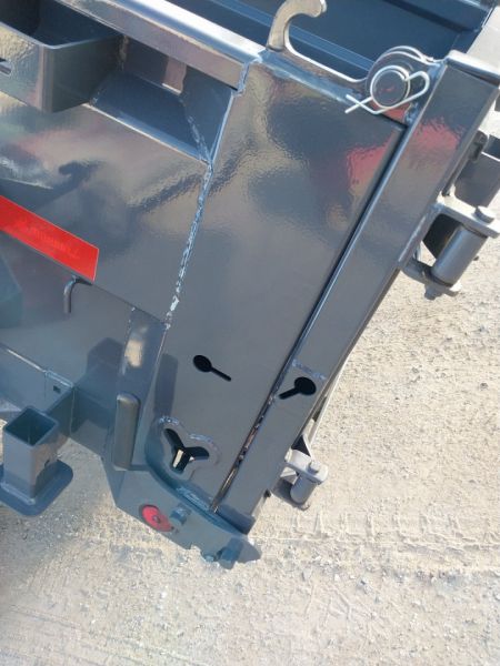 New 2026 Iron Bull Dump Trailer / DWB Series / 83" Wide x 16' Long / 2-7,000# Electric Brake Axles / Tarp / Ramps / Combo Rear Gate / Gray Powder Coat