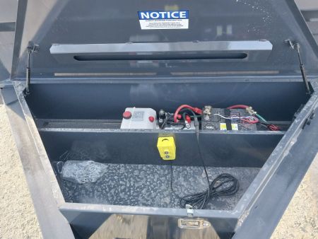 New 2026 Iron Bull Dump Trailer / DWB Series / 83" Wide x 16' Long / 2-7,000# Electric Brake Axles / Tarp / Ramps / Combo Rear Gate / Gray Powder Coat