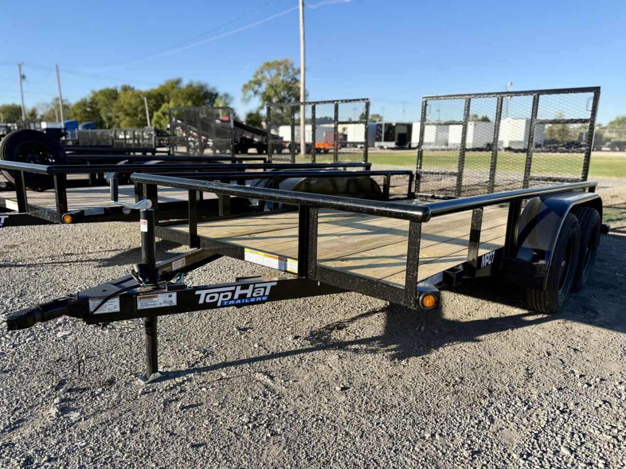 New 2026 Top Hat Trailers MP07-12x77 Utility Trailer