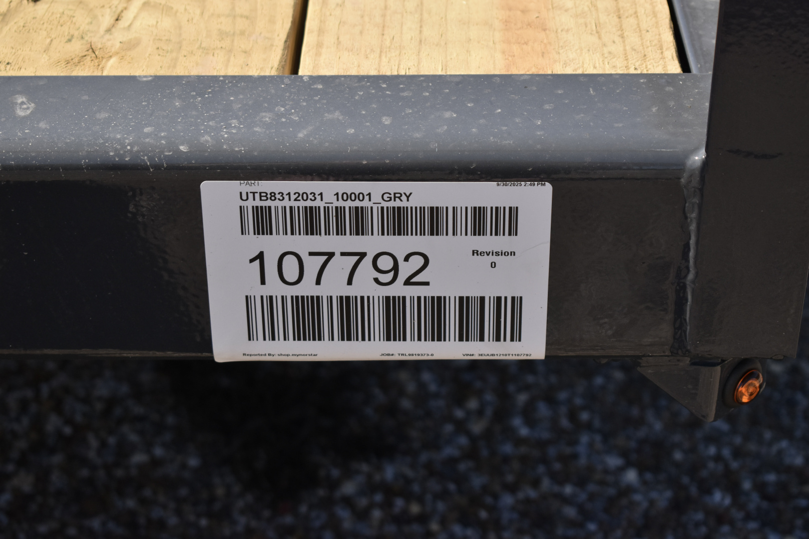 New 2026 Norstar UTB 83x12 Utility Trailer