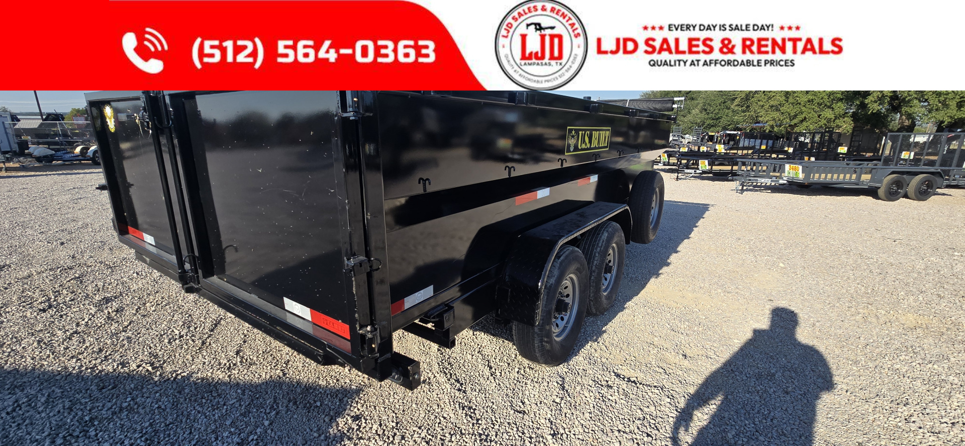 New 2026 US Built - Dump Trailer - 14' x 3' - 16k GVWR - Tarp