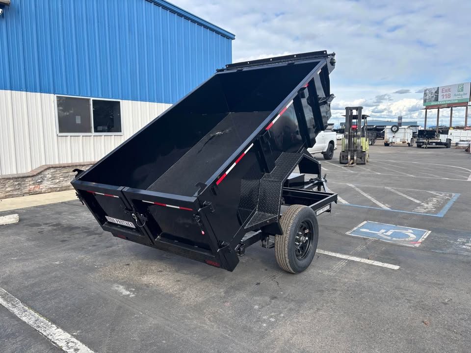 New 2026 Iron Panther 5x8x2 Single Ram Dump Trailer 2,995 GVWR