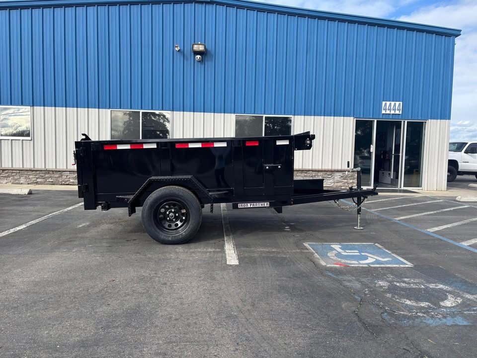New 2026 Iron Panther 5x8x2 Single Ram Dump Trailer 2,995 GVWR