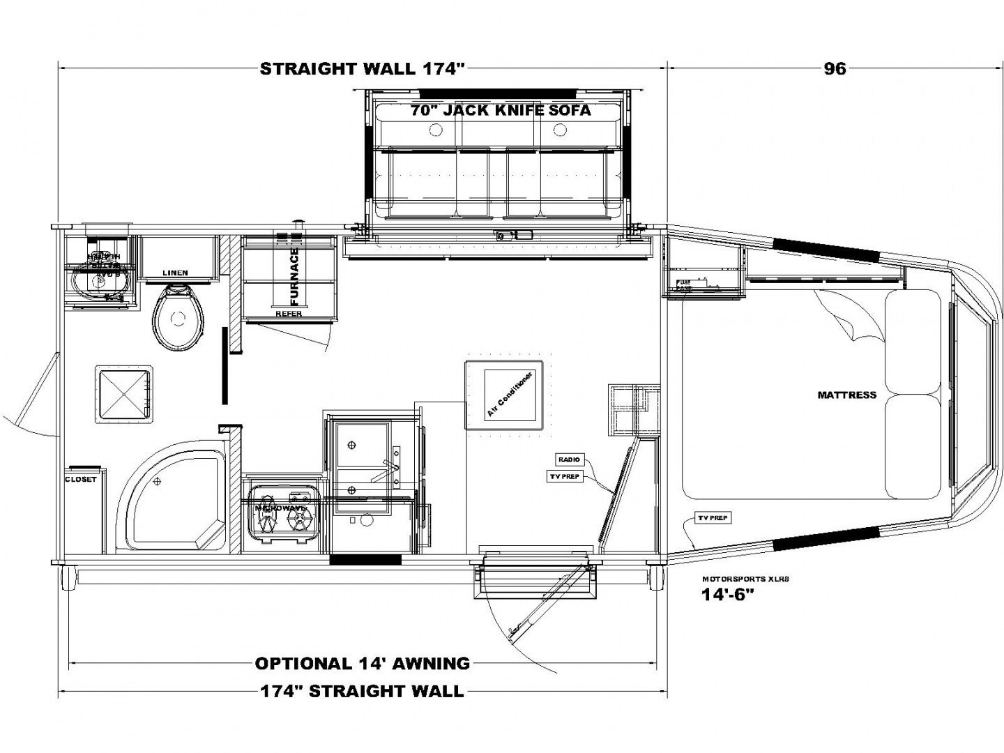 New 2025 Merhow Trailers Sporthauler 8M1442 Toy Hauler