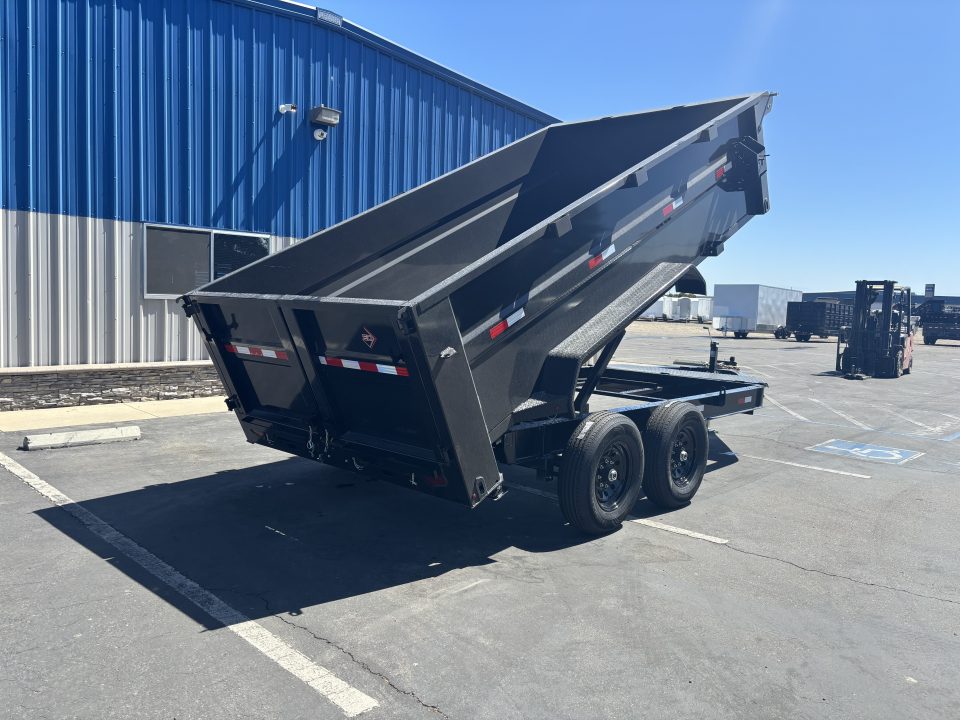 New 2026 ED 7'X14' 3 Scissor Dump Trailer 14,000lbs GVWR