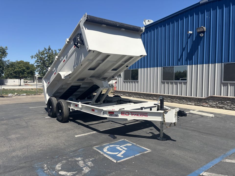 New 2026 ED 7'X14' 3 Scissor Dump Trailer 14,000lbs GVWR