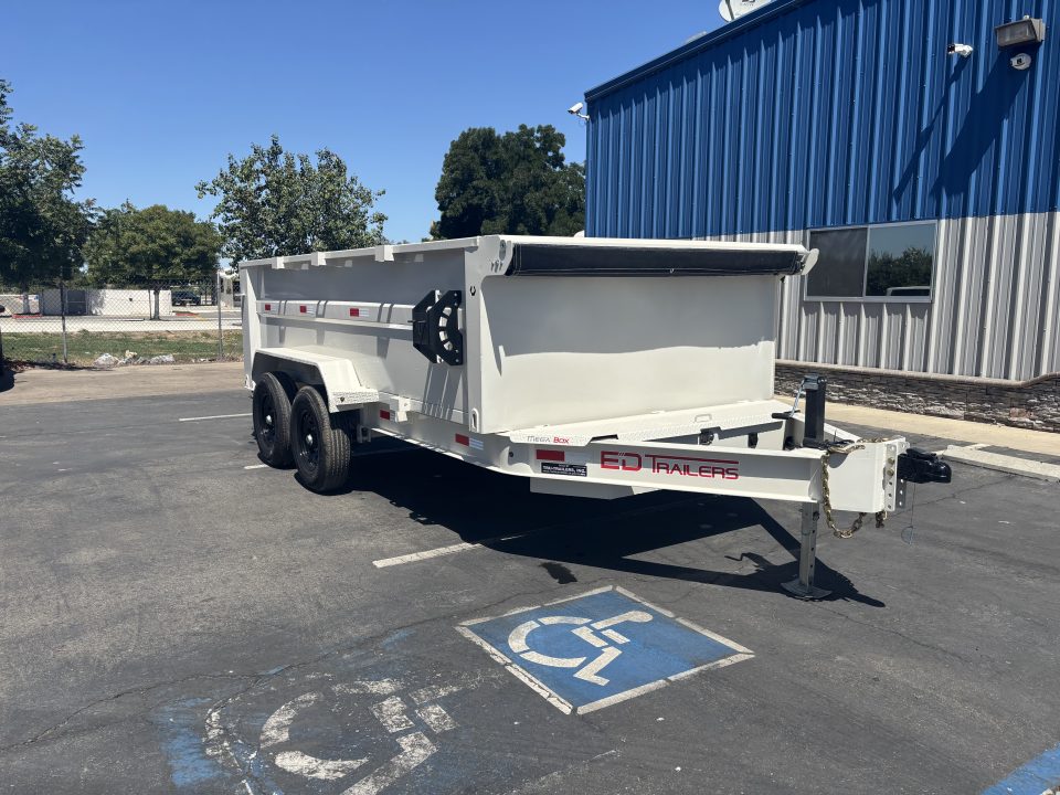 New 2026 ED 7'X14' 3 Scissor Dump Trailer 14,000lbs GVWR