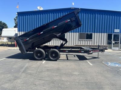 New 2026 ED 7'X14' 3 Scissor Dump Trailer 14,000lbs GVWR
