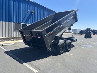 New 2026 ED 7'X14' 3 Scissor Dump Trailer 14,000lbs GVWR