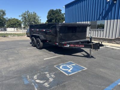 New 2026 ED 7'X14' 3 Scissor Dump Trailer 14,000lbs GVWR