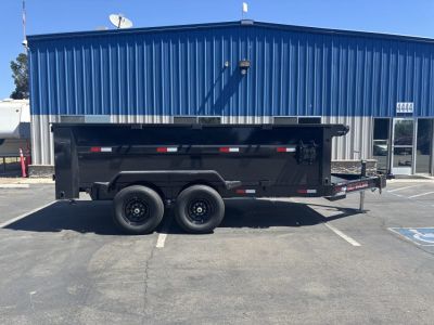 New 2026 ED 7'X14' 3 Scissor Dump Trailer 14,000lbs GVWR