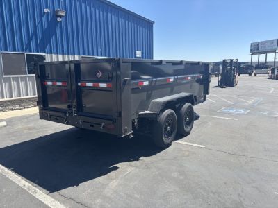 New 2026 ED 7'X14' 3 Scissor Dump Trailer 14,000lbs GVWR