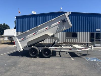New 2026 ED 7'X14' 3 Scissor Dump Trailer 14,000lbs GVWR