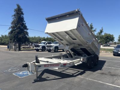 New 2026 ED 7'X14' 3 Scissor Dump Trailer 14,000lbs GVWR