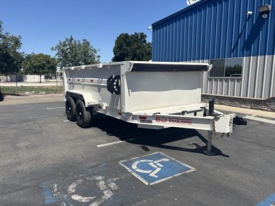 New 2026 ED 7'X14' 3 Scissor Dump Trailer 14,000lbs GVWR
