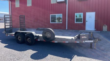 New 2026 Lamar Trailers 83  X 18' H6 - 16K EQUIPMENT HAULER W/STAND UP RAMPS Equipment Trailer