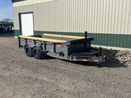 New 2026 16' 18k Diamond C Low-Pro Telescopic Dump Trailer