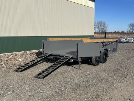 New 2026 16' 18k Diamond C Low-Pro Telescopic Dump Trailer