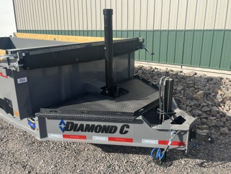 New 2026 16' 18k Diamond C Low-Pro Telescopic Dump Trailer