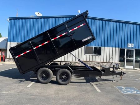 New 2026 Iron Panther 6x12x4 Single Ram NO RAMPS Dump Trailer 9,995lbs GVWR