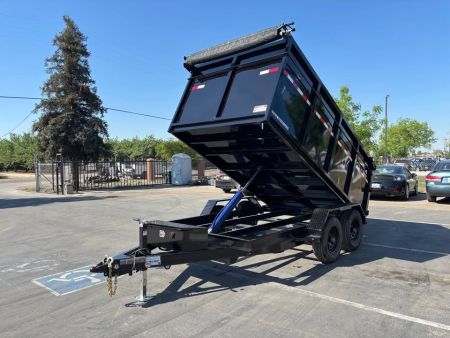 New 2026 Iron Panther 6x12x4 Single Ram NO RAMPS Dump Trailer 9,995lbs GVWR