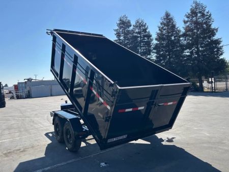 New 2026 Iron Panther 6x12x4 Single Ram NO RAMPS Dump Trailer 9,995lbs GVWR