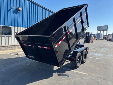 New 2026 Iron Panther 6x12x4 Single Ram NO RAMPS Dump Trailer 9,995lbs GVWR