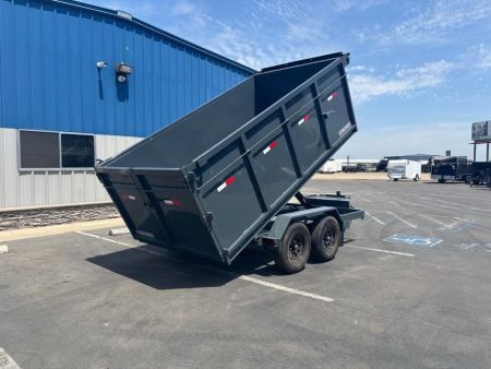 New 2026 Iron Panther 6x12x4 Single Ram NO RAMPS Dump Trailer 9,995lbs GVWR