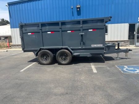New 2026 Iron Panther 6x12x4 Single Ram NO RAMPS Dump Trailer 9,995lbs GVWR