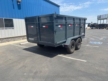 New 2026 Iron Panther 6x12x4 Single Ram NO RAMPS Dump Trailer 9,995lbs GVWR