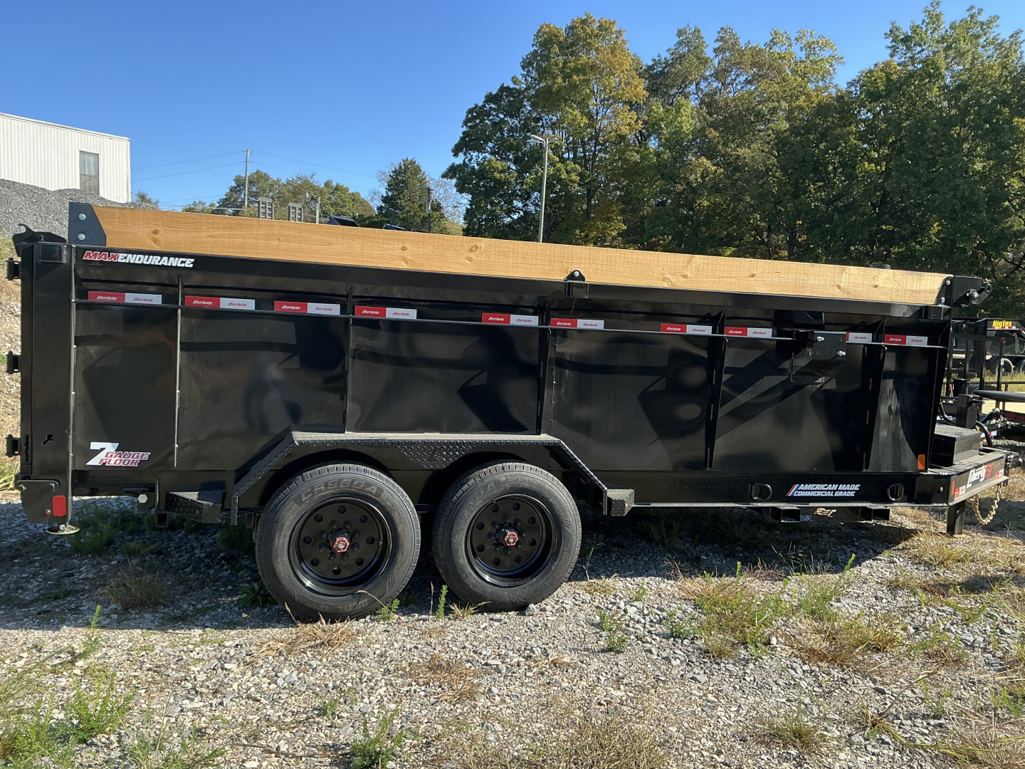 New 2025 Liberty LD16K 16’TELESCOPIC Dump Trailer, 40” HIGH SIDES, 17.5K GVWR, 7 GAUGE FLOOR