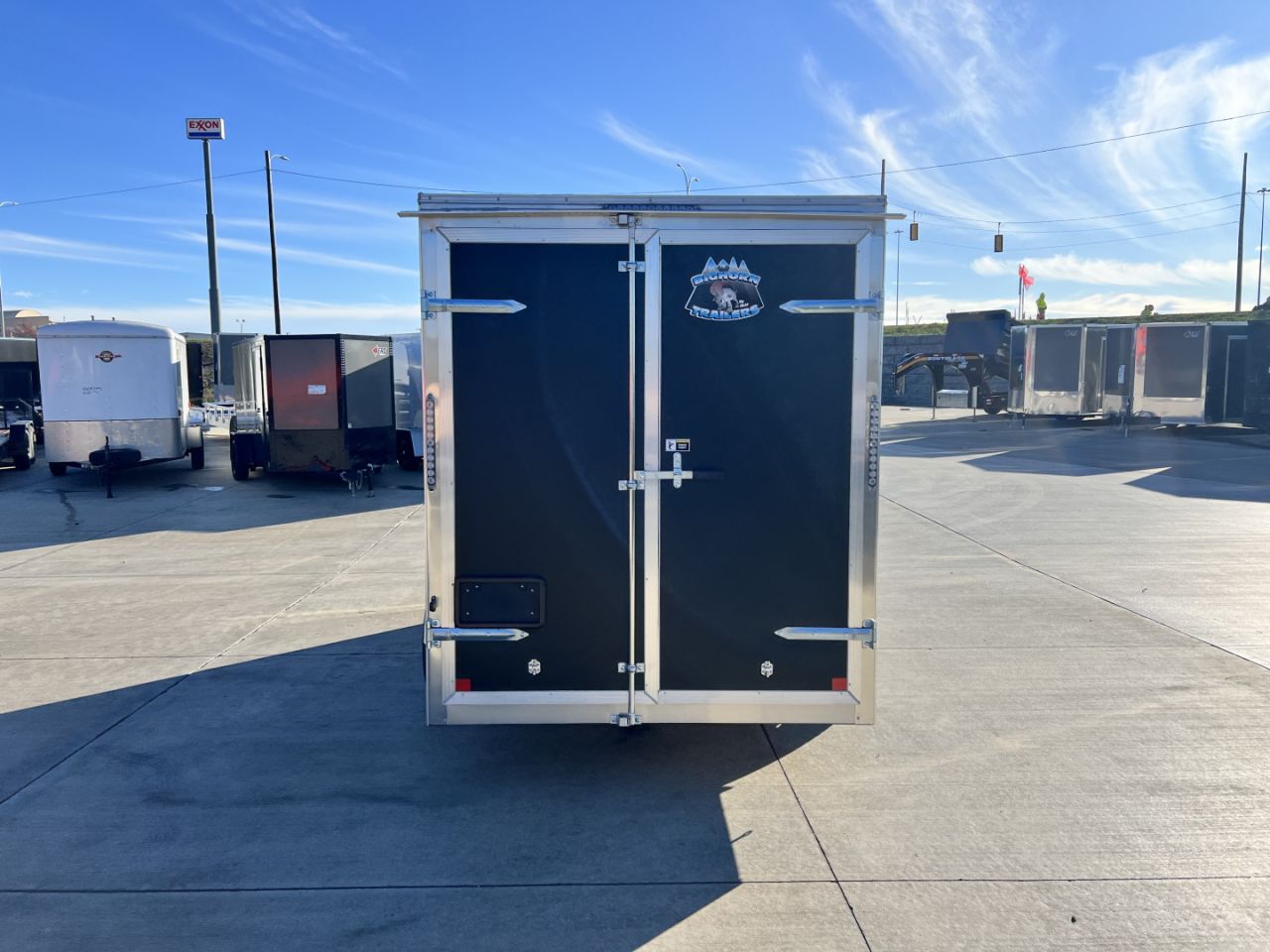 New 2026 Bighorn R&M 6x12 + 2V 6 inches Taller 78” Enclosed DOUBLE DOORS Cargo Trailer
