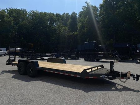 New 7 x 20 EH14 BWISE Implement Equipment Trailer 14k **Hammertone Black