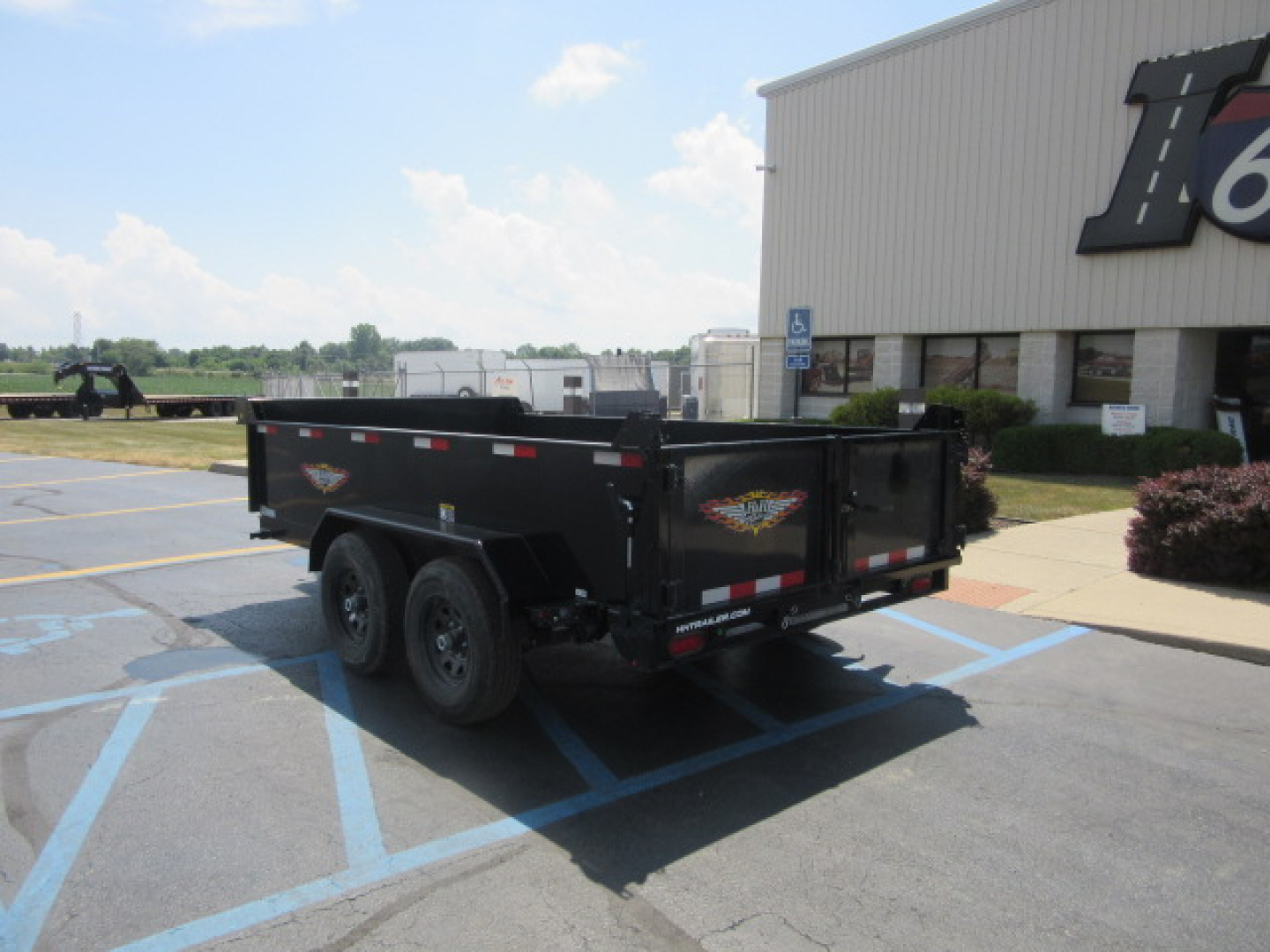 New 2025 H&H Trailers 76 X 12 Single Ram H7612UD-24-100 Dump Trailer 10K