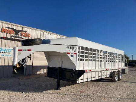 New 2026 Big Bend 24' X 6.8' Stock Trailer/ Swing/ Slider Gate