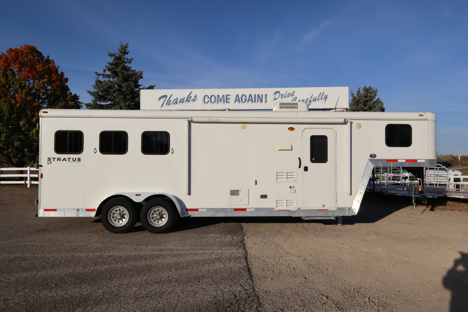 Used 2013 Bison Trailers 3 Horse LQ Horse Trailer