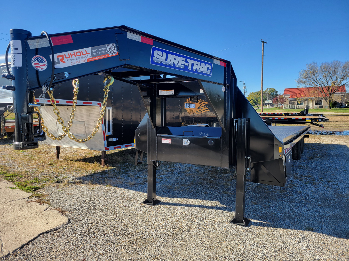 New 2026 Sure-Trac 8.5x28 HD Low Profile Deckover Flatbed Trailer
