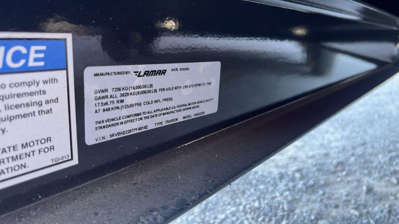 New 2026 Lamar Trailers 83" X 22' H6 - 16K EQUIPMENT HAULER Equipment Trailer